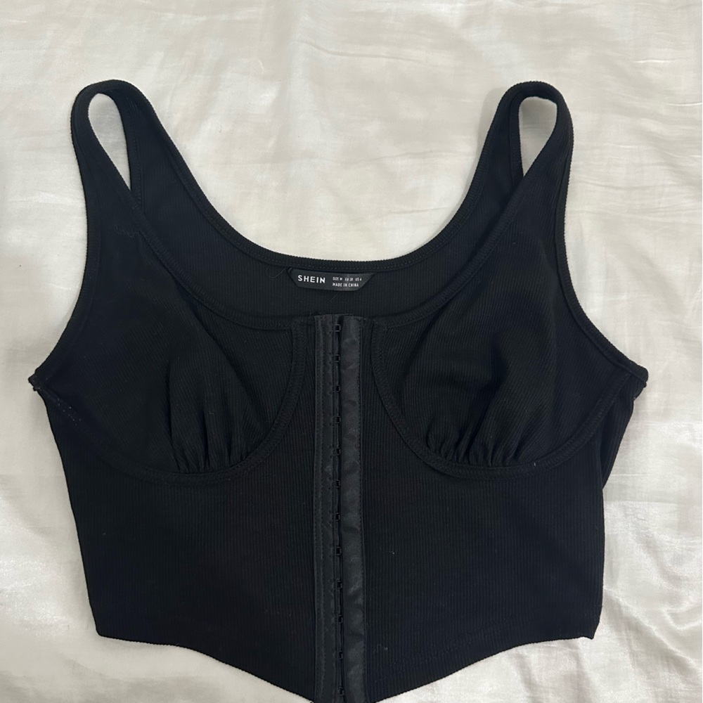 Black corset top from SHEIN